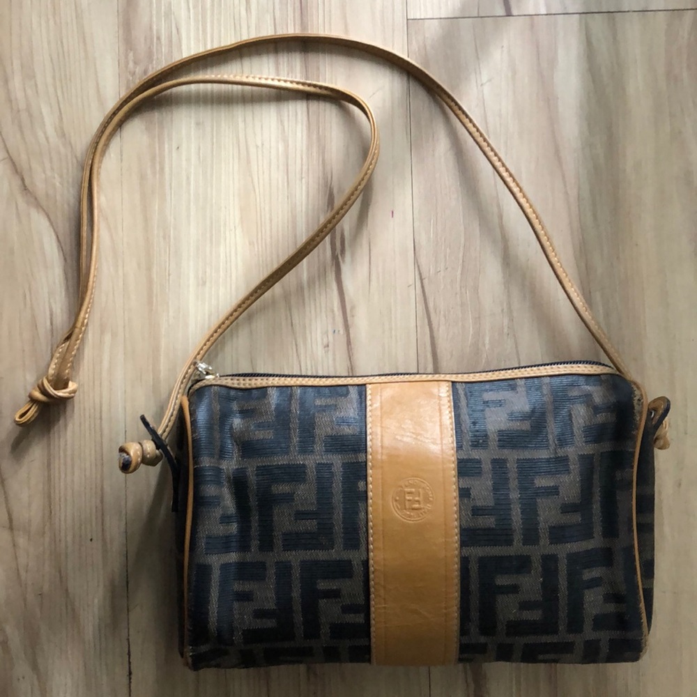 Vintage Fendi Zucca FF crossbody 90’s